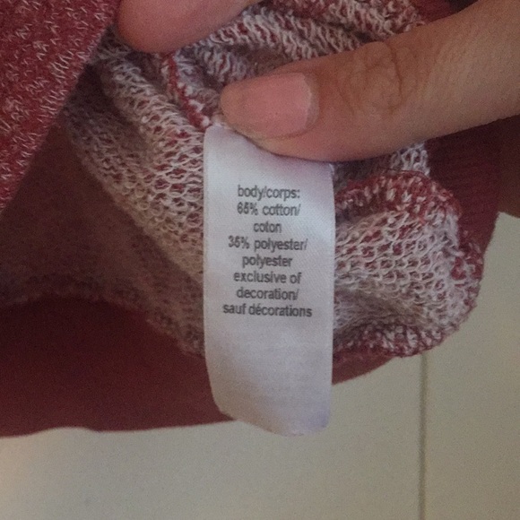 Maurices Thin 3/4 Sweatshirt with Lace - Picture 5 of 6